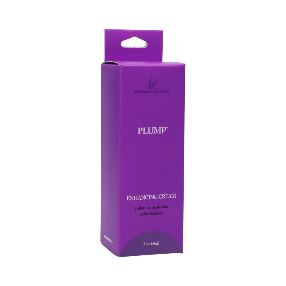 Plump Enhancement Cream For Men 2 oz packaging in purple.