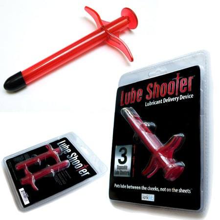KinkLab Lube Shooter Red 3 Pack by Lubricants, Creams & Glides