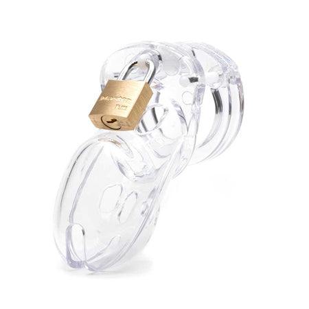 CB-3000 Clear Male Chastity device, transparent polycarbonate cage, lock included.