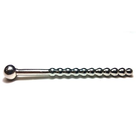 Rouge Beaded Urethral Sound w/Stopper by Bondage & Fetish Toys