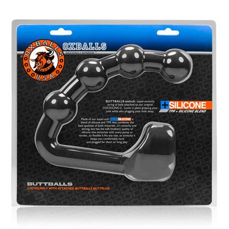 OxBalls BUTTBALLS asslock & cocksling, BLACK ICE by Anal Toys & Stimulators