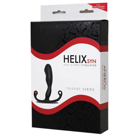 Aneros Trident Series Helix Syn male G-spot stimulator packaging.