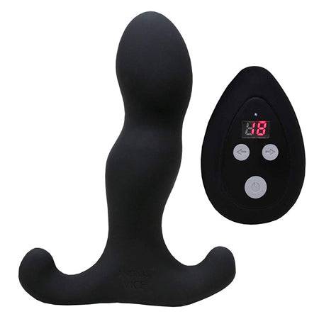 Aneros Vice 2 rechargeable remote-controlled vibrating prostate stimulator with 18 vibration patterns and ergonomic curved silicone design