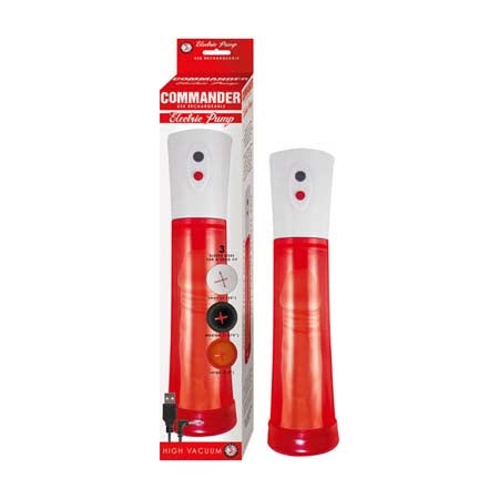Commander Electric Pump by Nasstoys with adjustable sleeve diameter and USB charging.
