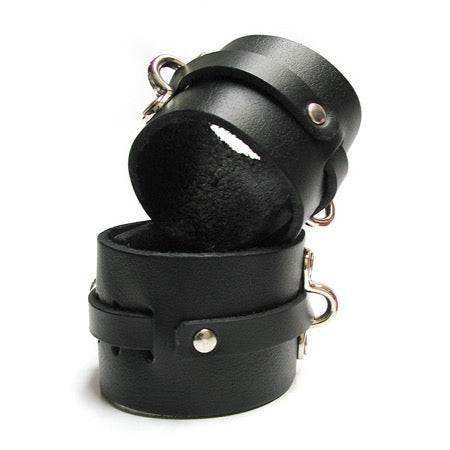 Kinklab Bondage Basics Leather Ankle Cuffs by Bondage & Fetish Toys