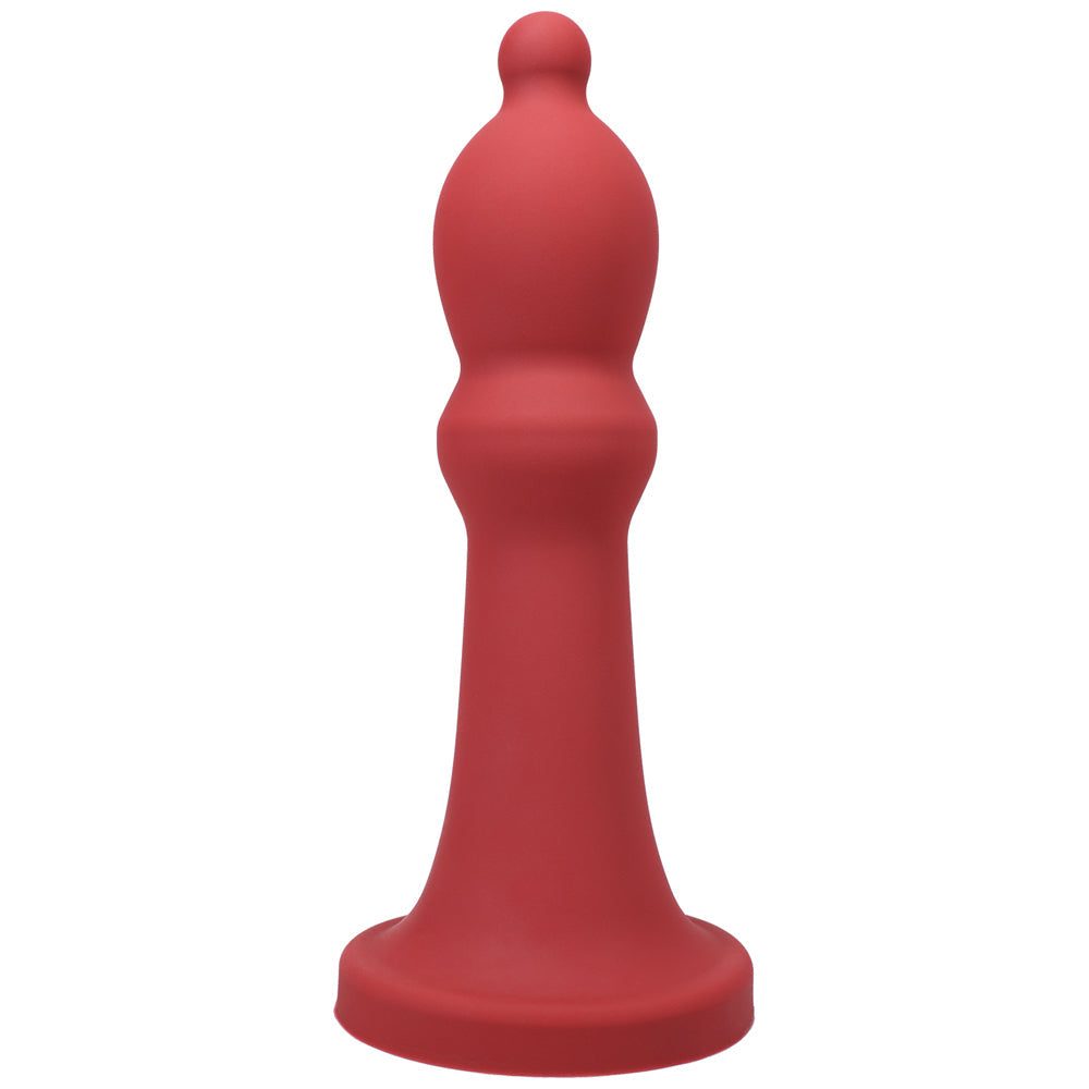 Tantus Bishop Dildo with box packaging, premium silicone, curved design, flared base for safety, ideal for anal play.