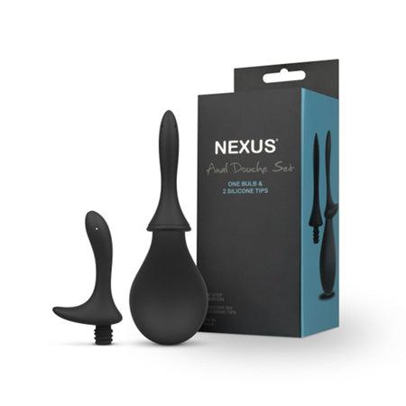 Nexus Anal Douche Set Silicone Black by Sexual Wellness