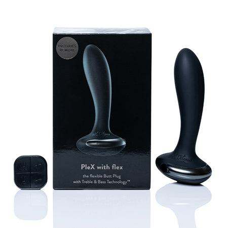 Hot Octopuss PleX with Flex rechargeable flexible vibrating anal plug with remote and sleek black design