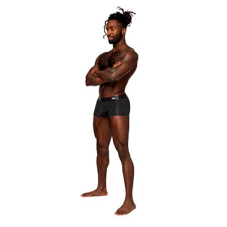 Male Power Easy Breezy Mini Short Sleeve in black, designed for comfort and relaxation.