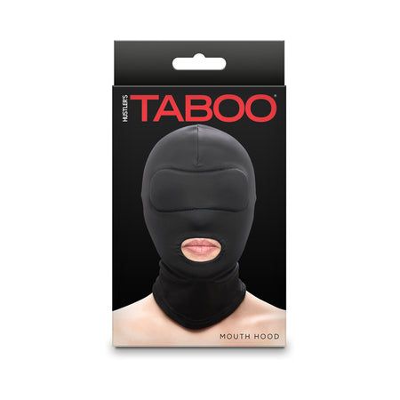 Hustler Taboo Mouth Hood Black by Bondage & Fetish Toys