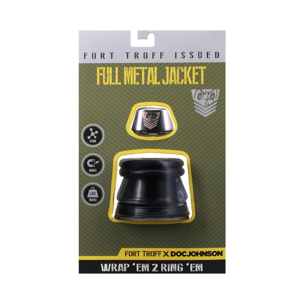 Fort Troff Full Metal Jacket Black packaging showcasing silicone gear for enhanced comfort and performance.