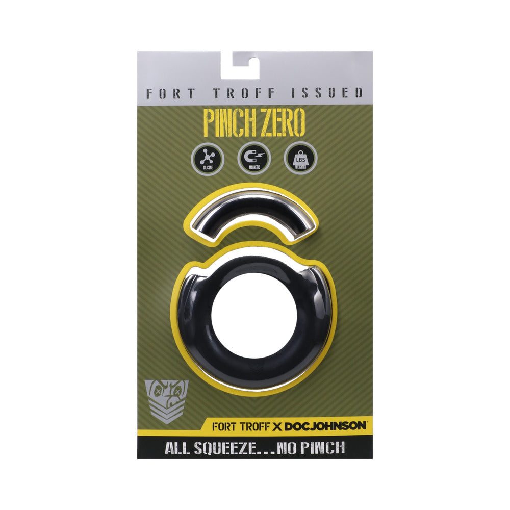 Fort Troff Pinch Zero Ring Black in packaging displaying innovative ZERO Pinch Magno Lock technology.