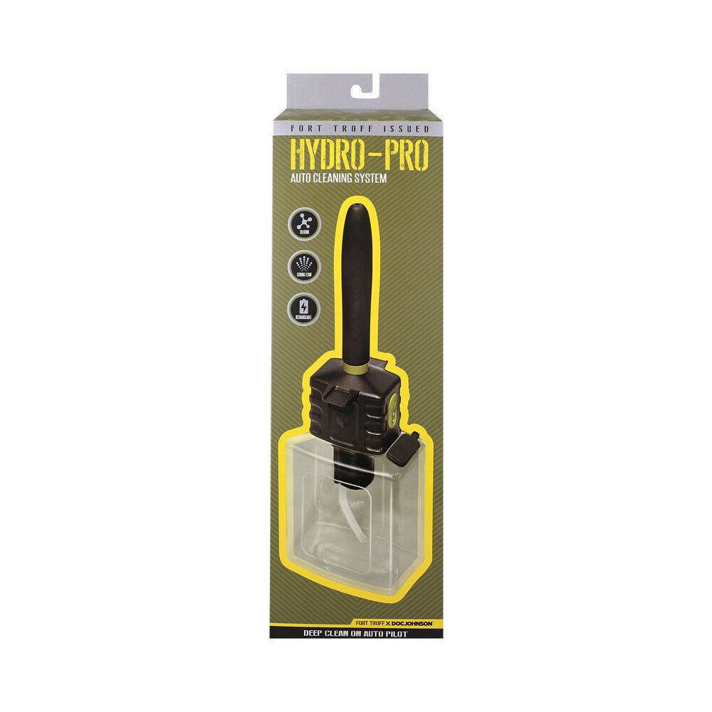 Fort Troff Hydro-Pro auto cleaning system with ergonomic handle and rechargeable water tank in packaging