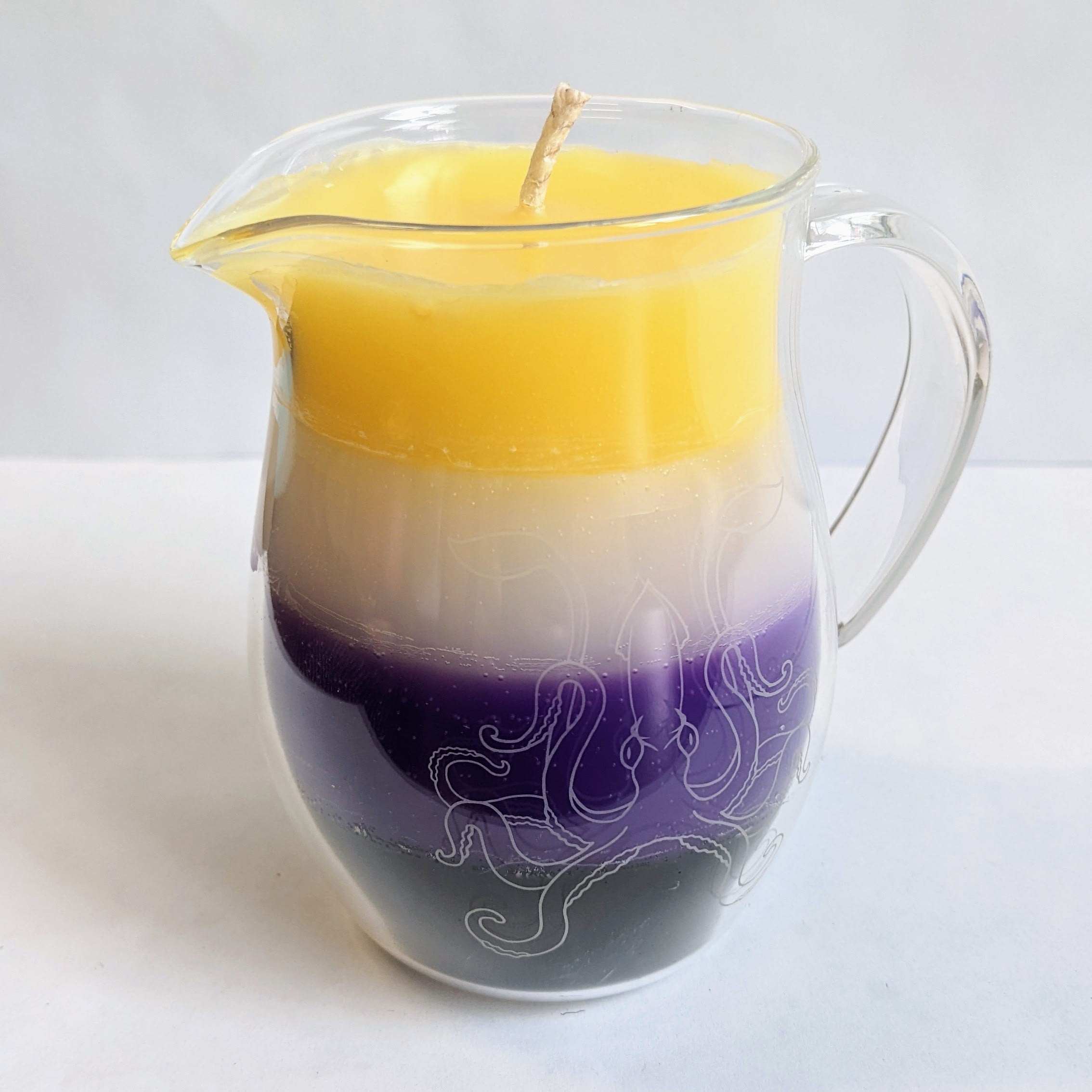 Pride flag in a Jar Wax Play Candle - Low Temp - Unscented - Pitcher Candle