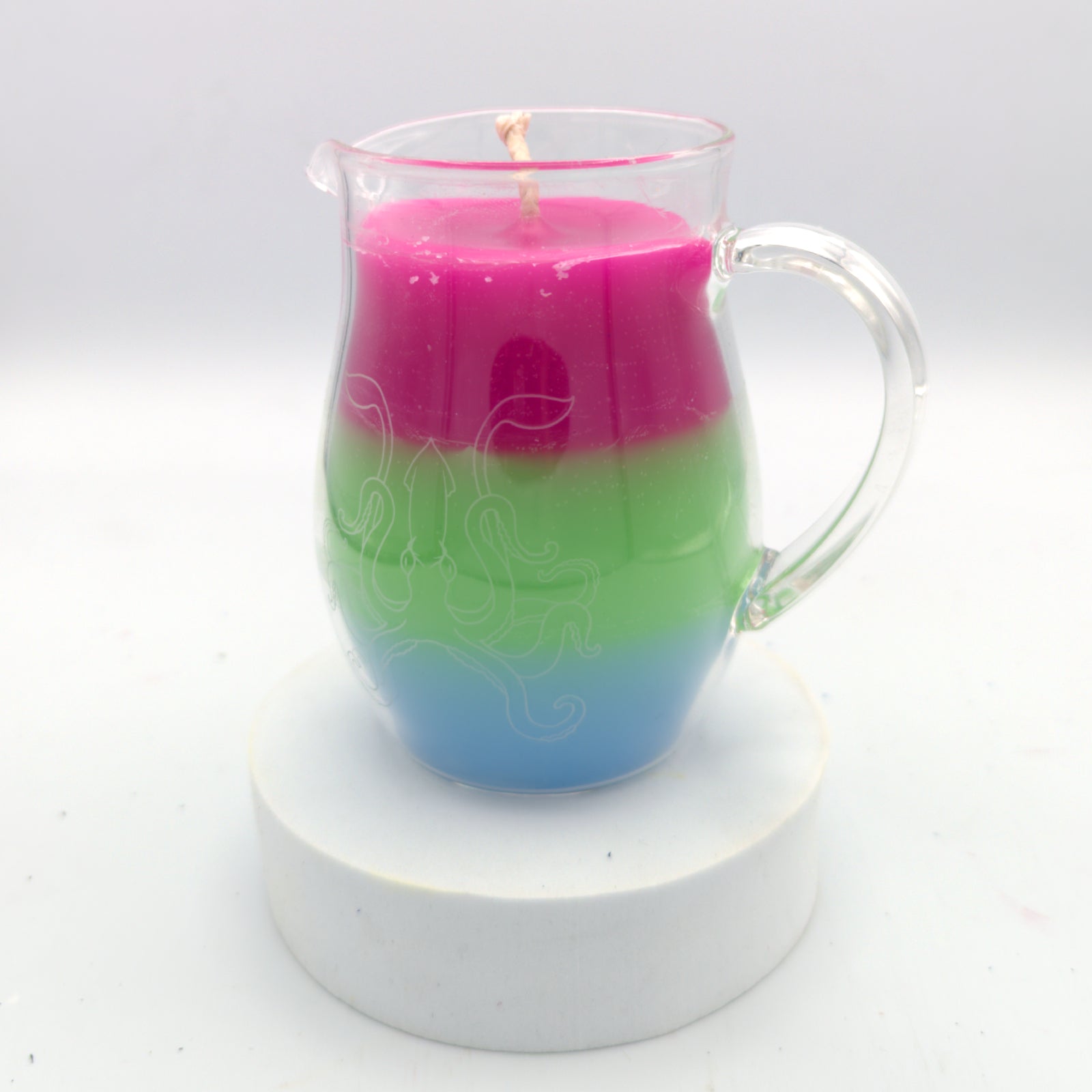 Pride flag in a Jar Wax Play Candle - Low Temp - Unscented - Pitcher Candle