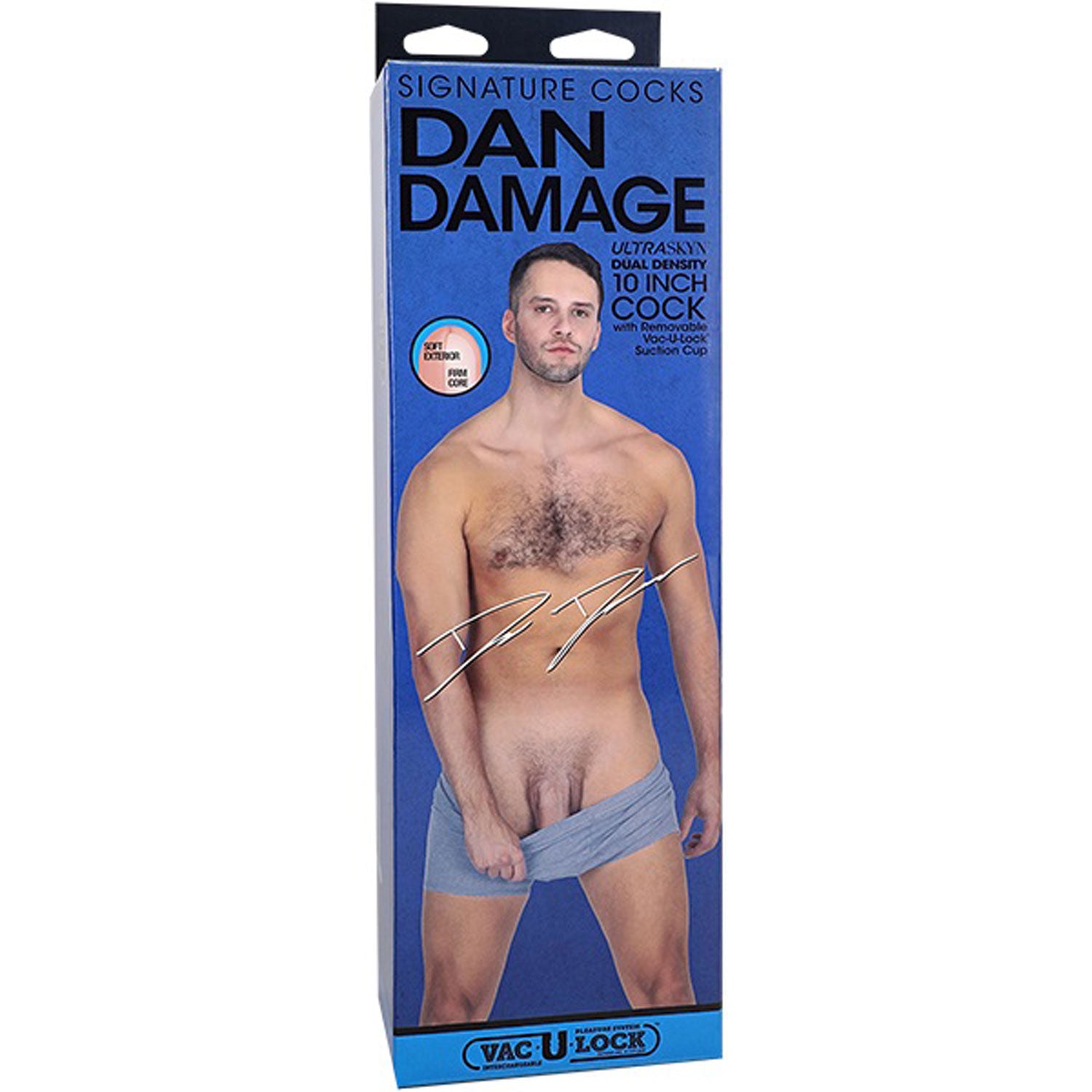 Signature Cocks Dan Damage 10 in. ULTRASKYN Vac-U-Lock Dildo