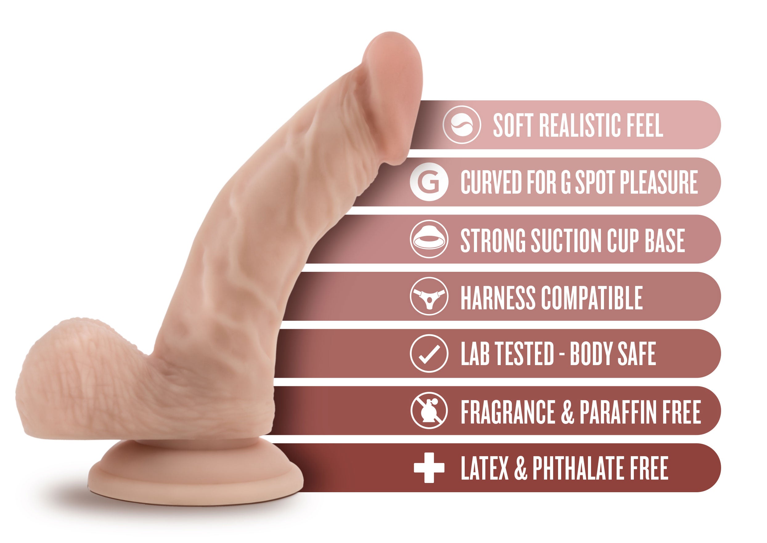 Dr. Skin Dr. Stephen 6.5 in. Dildo with Balls Tan