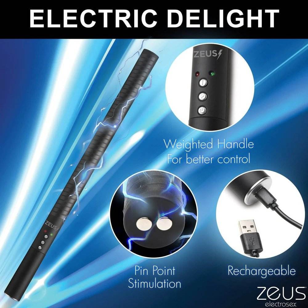 Zeus Electrosex E-Stim Baton by Bondage & Fetish Toys