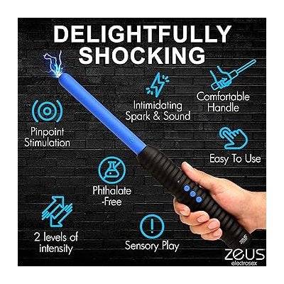 Zeus Electrosex Shock Rod E-Stim Zapping Wand by Bondage & Fetish Toys