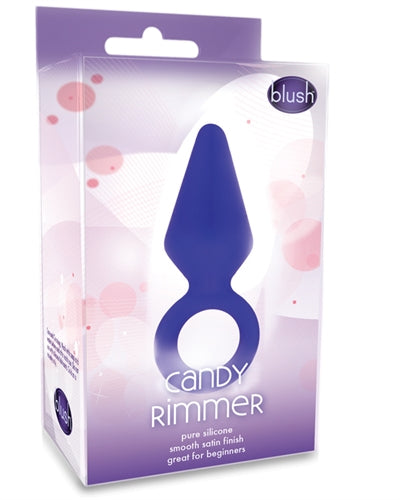 Luxe Candy Rimmer Small Silicone Anal Plug Blue