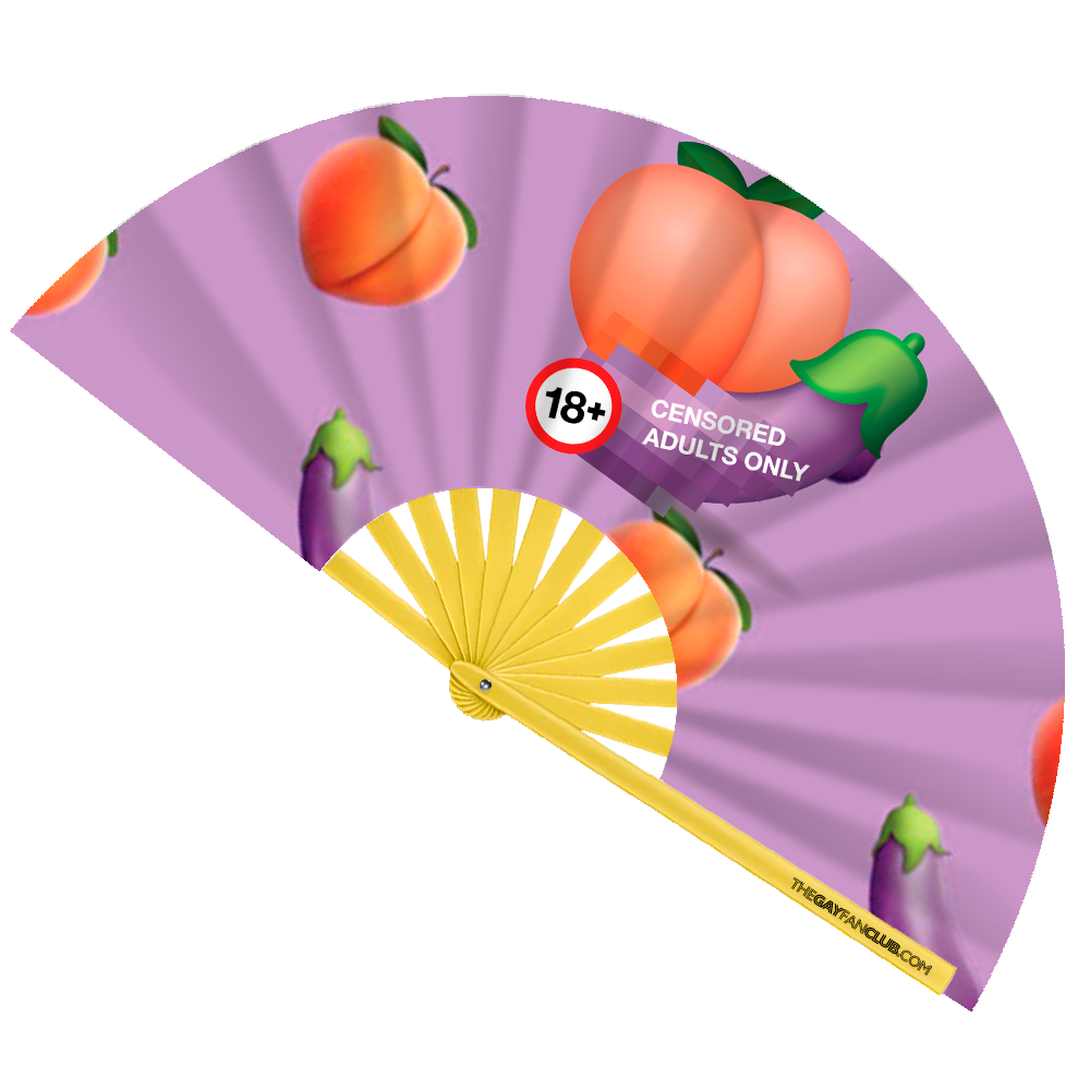 Censored Emoji Fan by Hand Fan