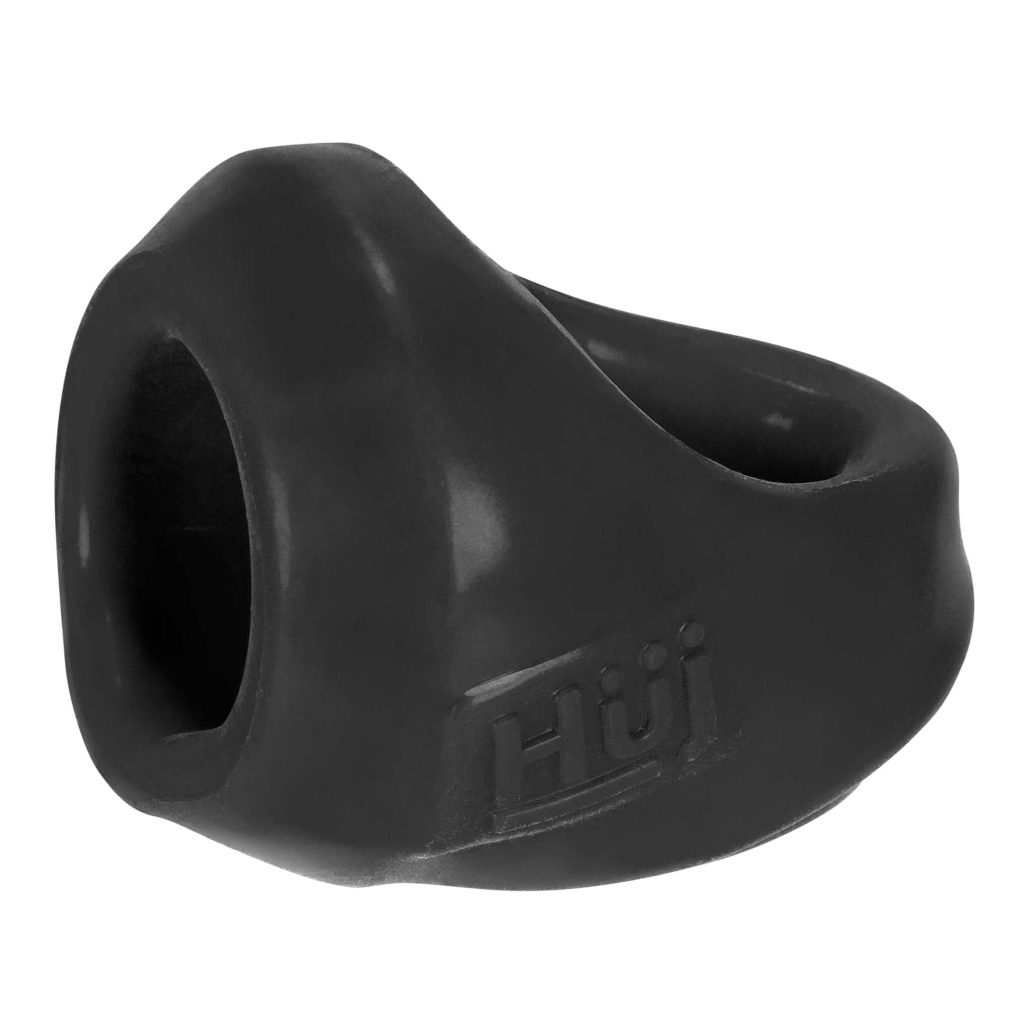 Black Hunkyjunk CLUTCH cock and ball sling made of soft, stretchy plus+silicone blend for comfort and support