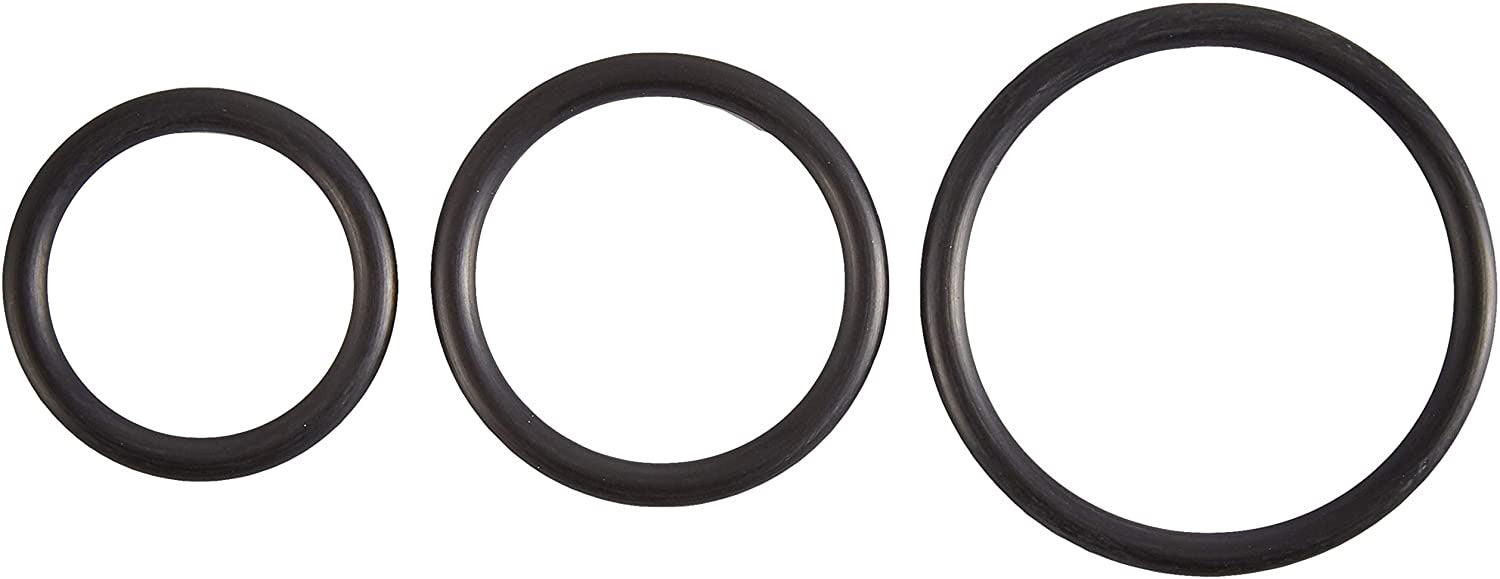 Spartacus Rubber Cock Ring (Set of 3)