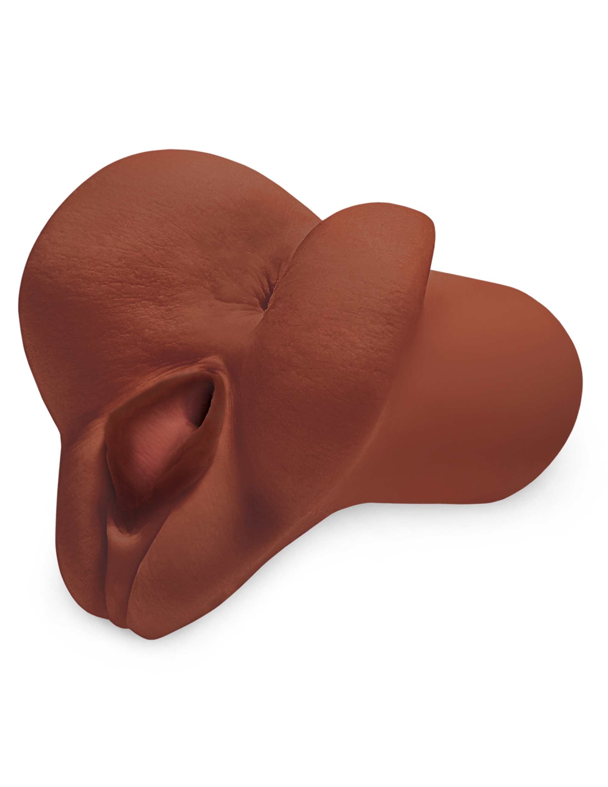 PDX Plus Pick Your Pleasure Dual Entry Stroker Brown