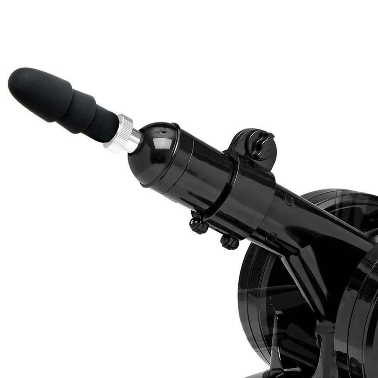 Black Kink Power Banger Vac-U-Lock thrusting machine with adjustable arm and suction cup base
