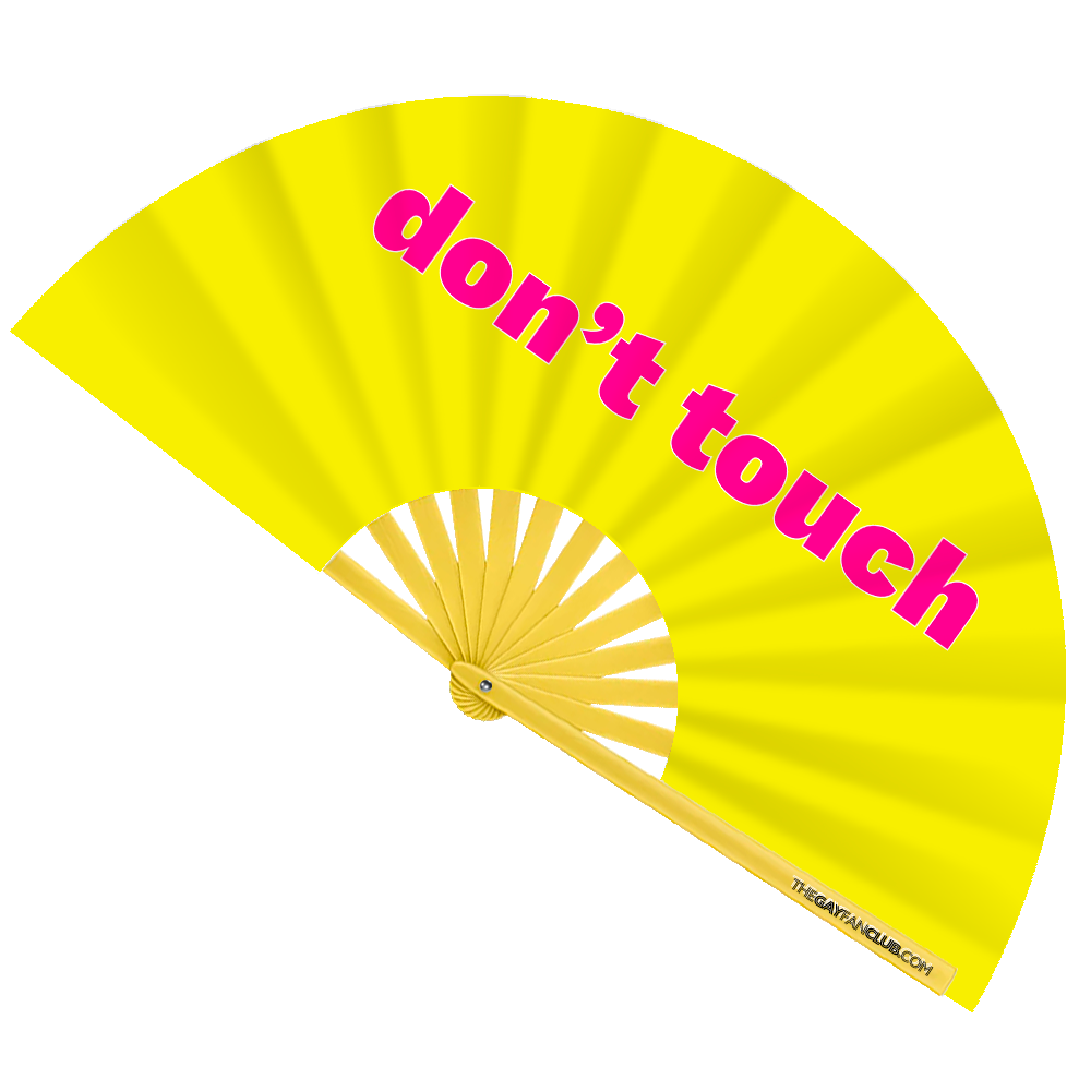 Don't Touch Fan by Hand Fan