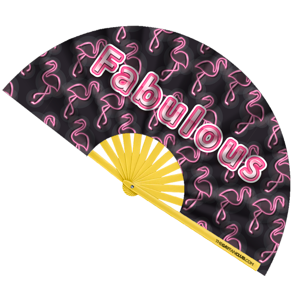Fabulous Flamingo Fan by Hand Fan