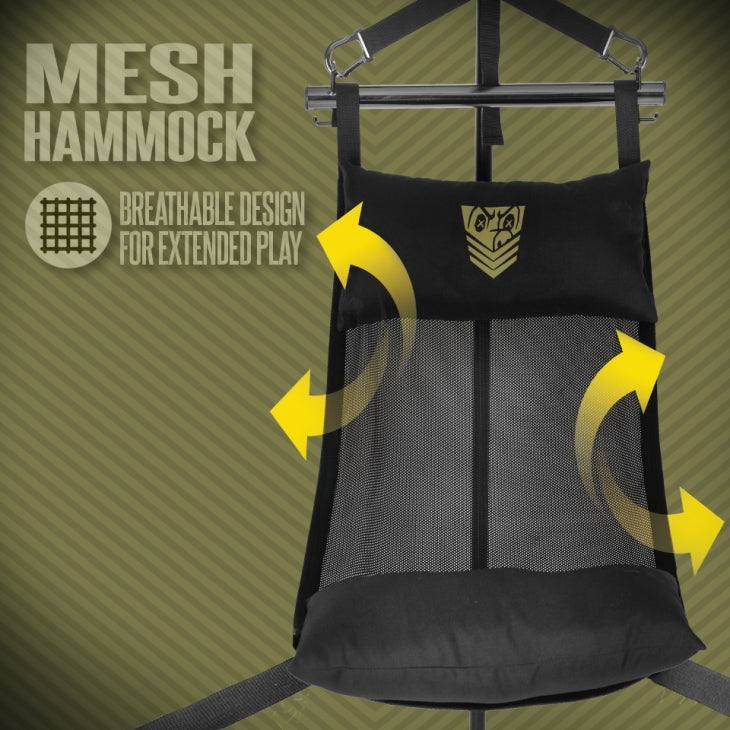 Fort Troff Hammock Hangar Sling Black by Bondage & Fetish Toys
