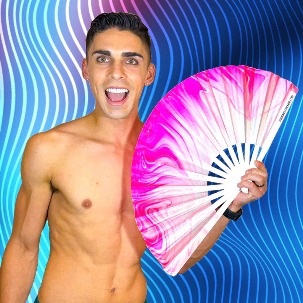Pink Pussy Fan (UV) by Hand Fan