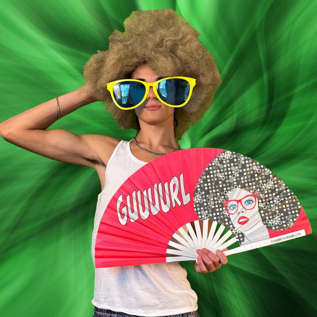 Gurl Fan (UV) by Hand Fan
