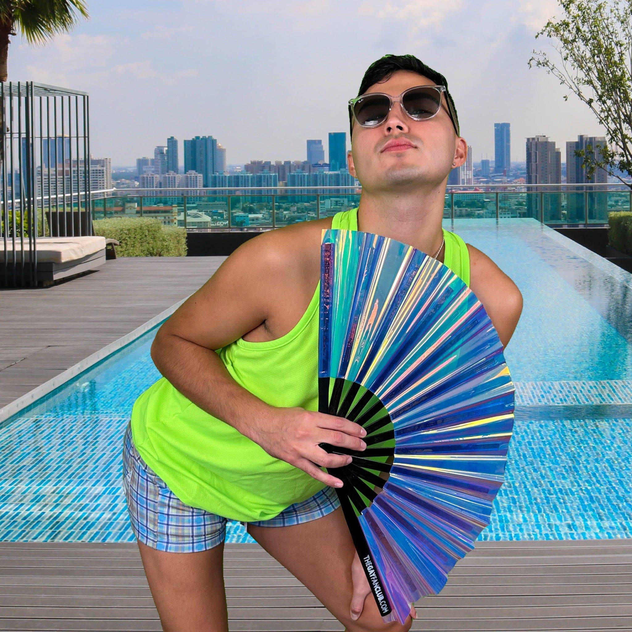 Iridescence Fan by Hand Fan