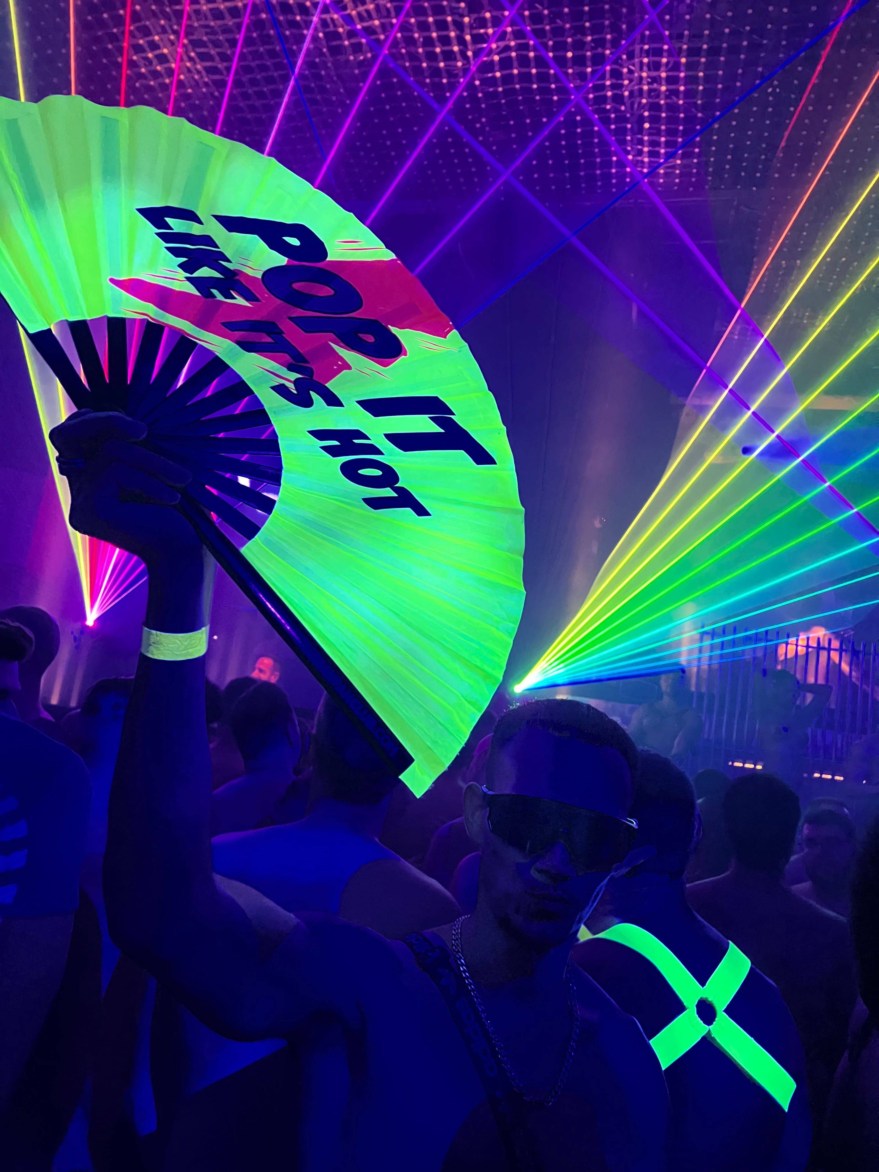 Poppers Fan (UV) by Hand Fan