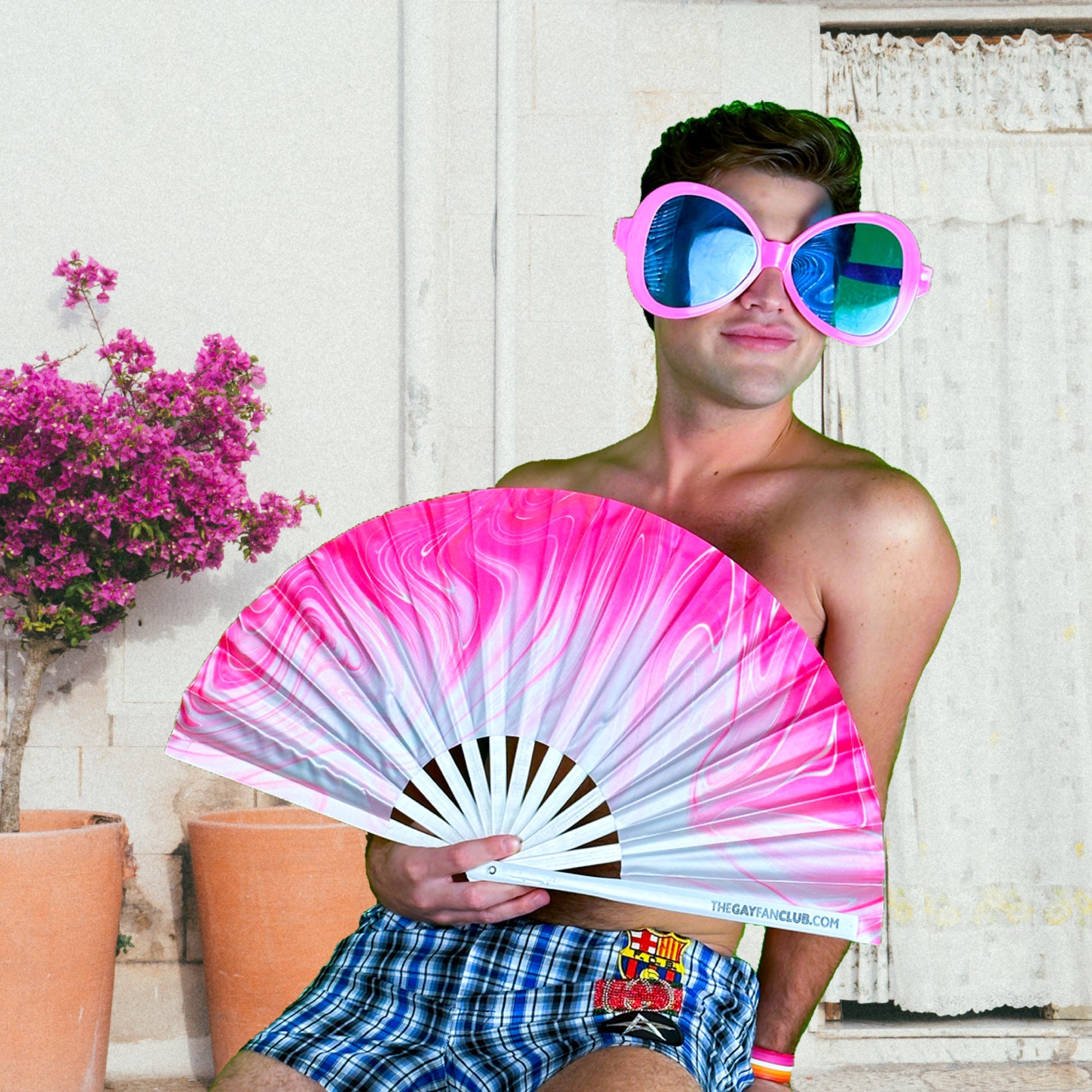 Pink Pussy Fan (UV) by Hand Fan