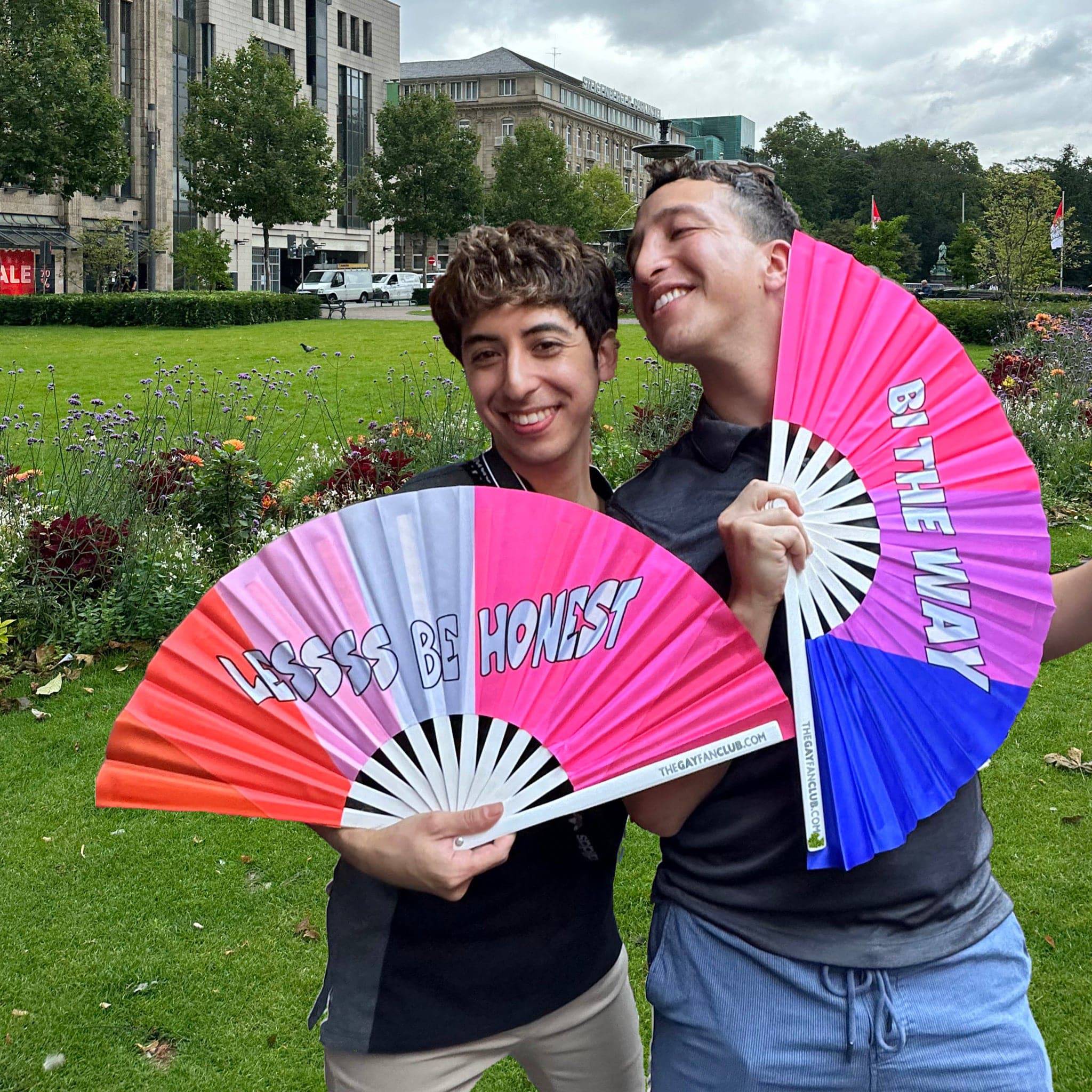 Lessss Be Honest Fan by Hand Fan