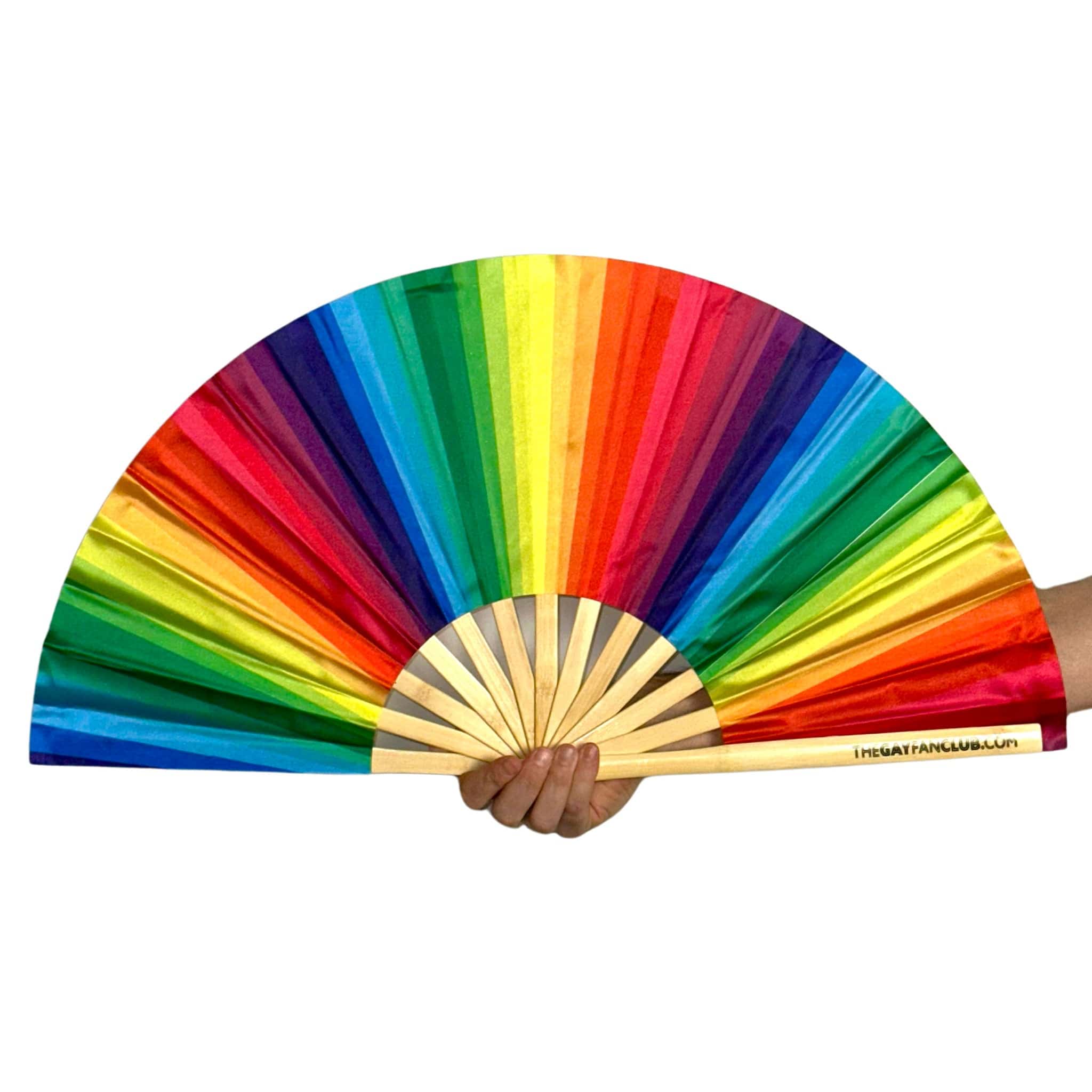 Rainbow Folding Fan by Hand Fan