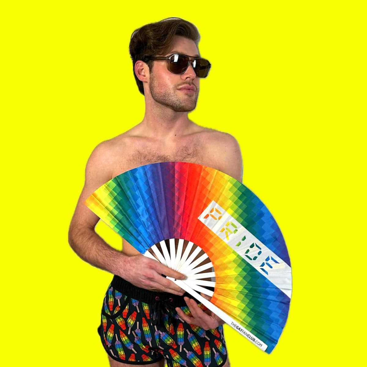 Pride Rainbow Fan by Hand Fan
