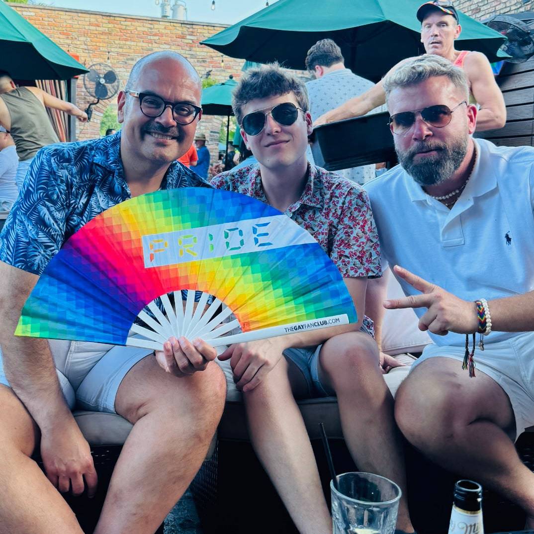 Pride Rainbow Fan by Hand Fan