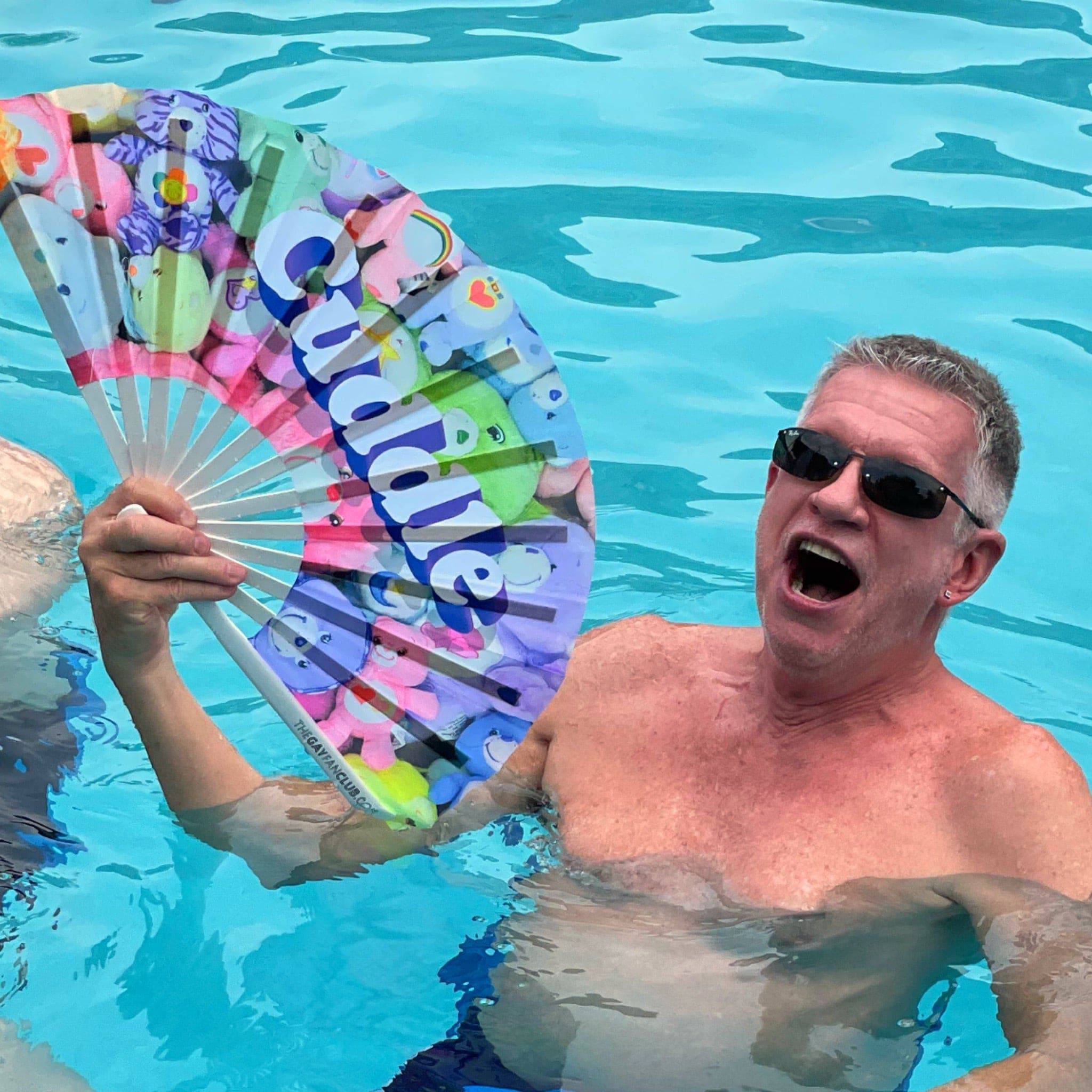 Cuddle Bear Fan (UV) by Hand Fan