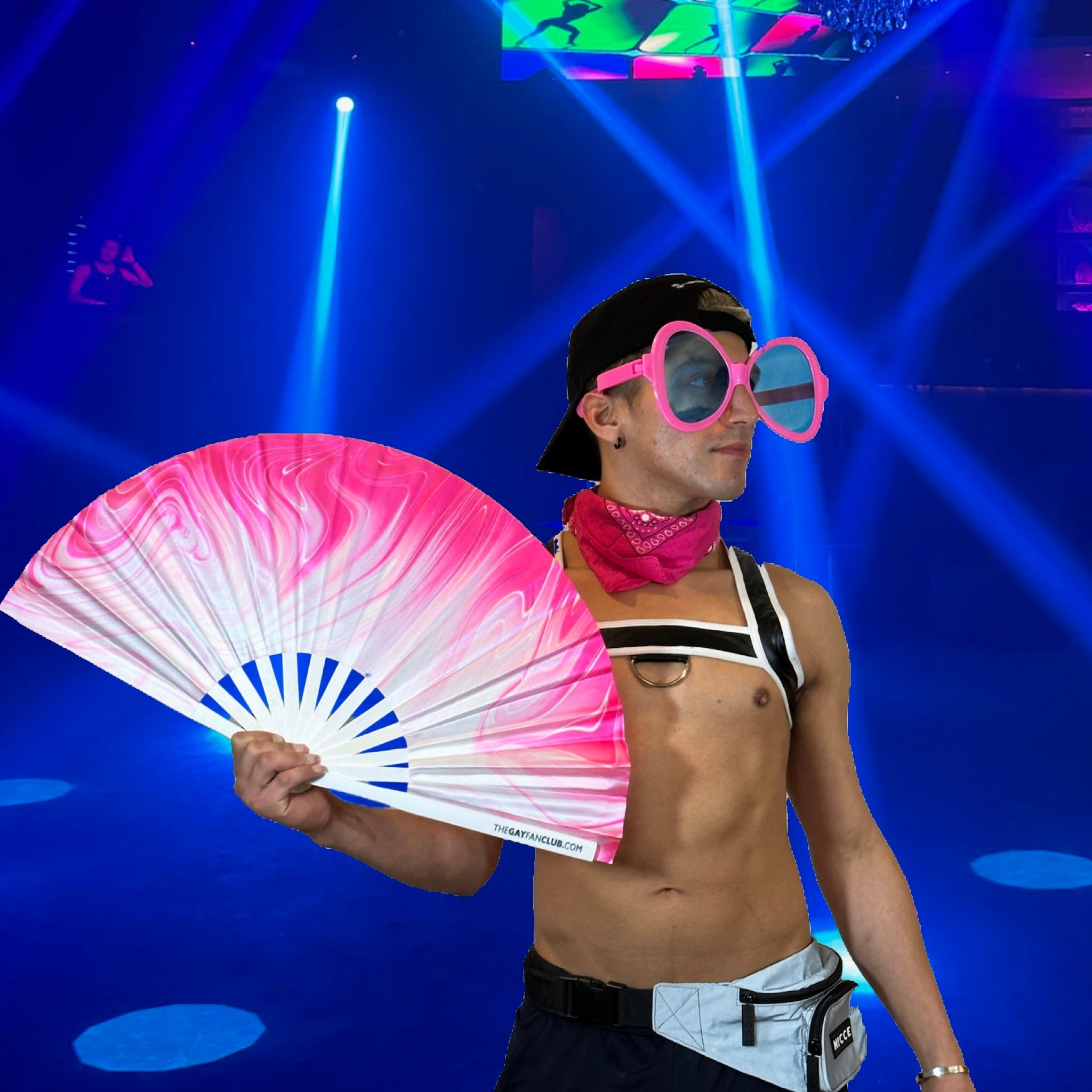 Pink Pussy Fan (UV) by Hand Fan