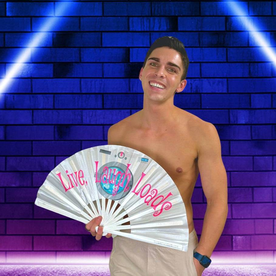 Live, Laugh, Loads Fan by Hand Fan