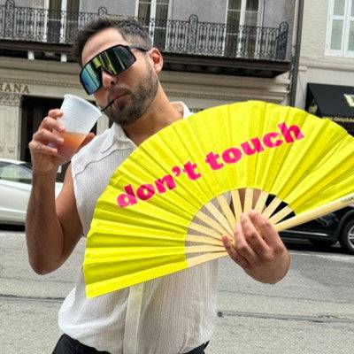Don't Touch Fan by Hand Fan
