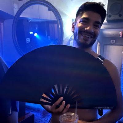 Eclipse Reflective Fan by Hand Fan