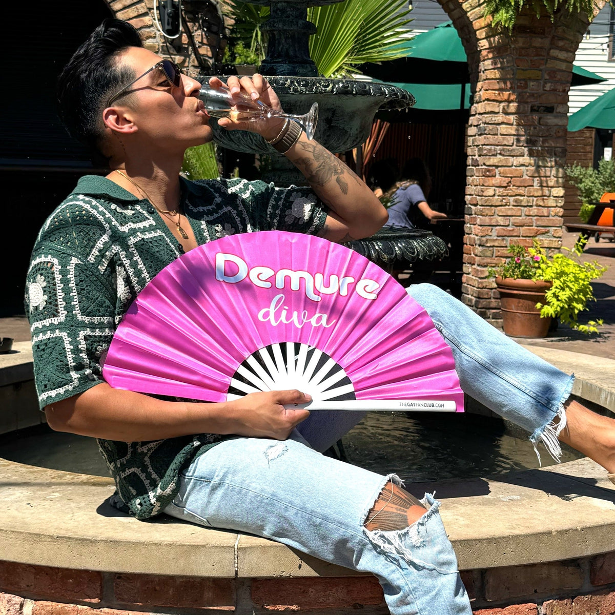 Demure Diva Fan by Hand Fan
