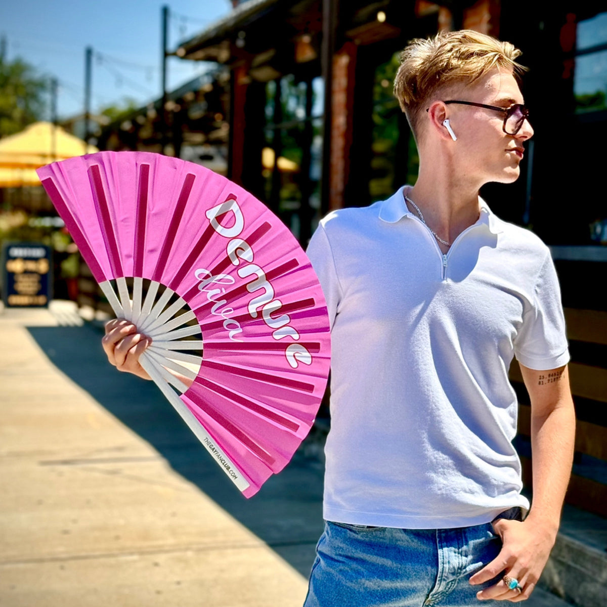 Demure Diva Fan by Hand Fan