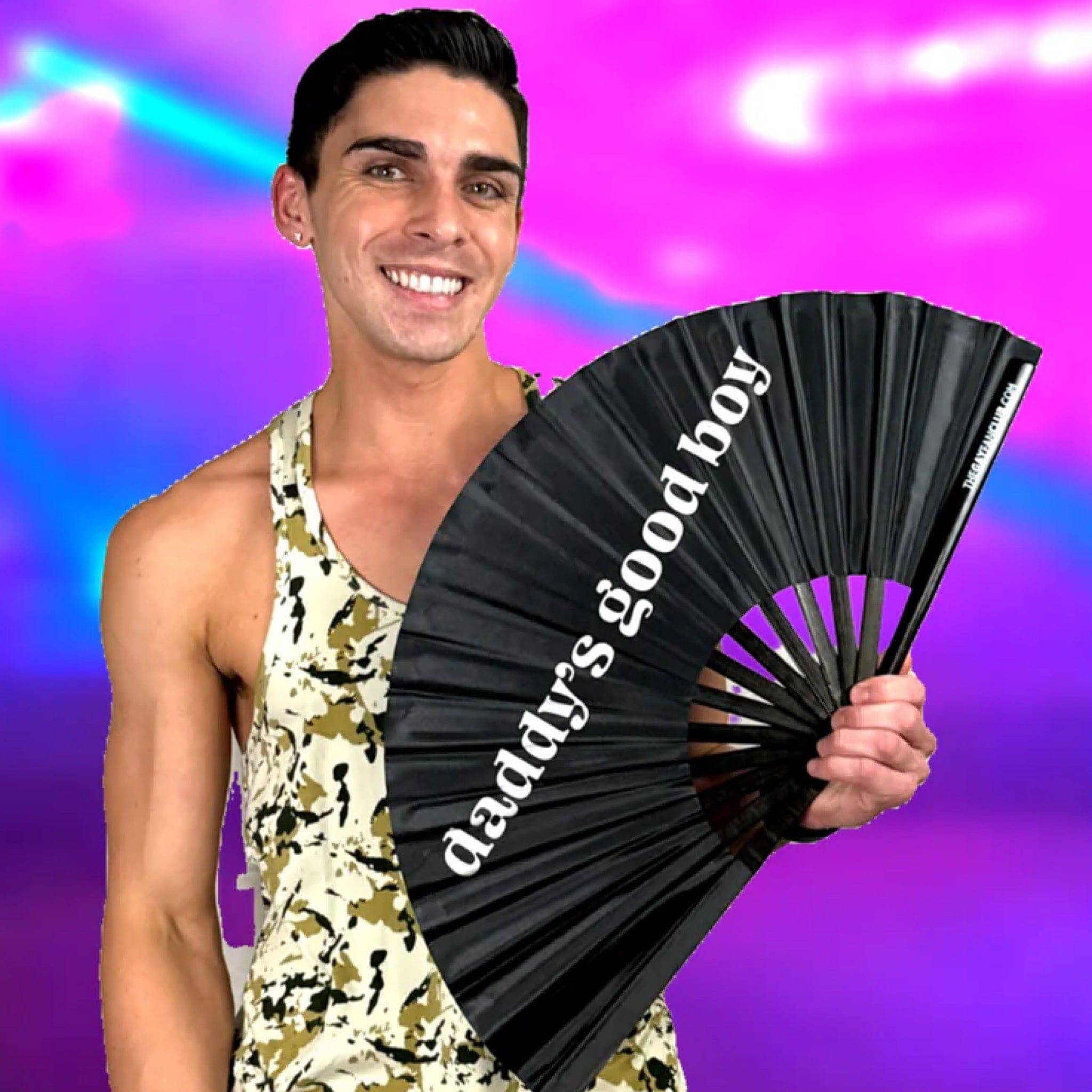 Daddy's Good Boy Fan by Hand Fan