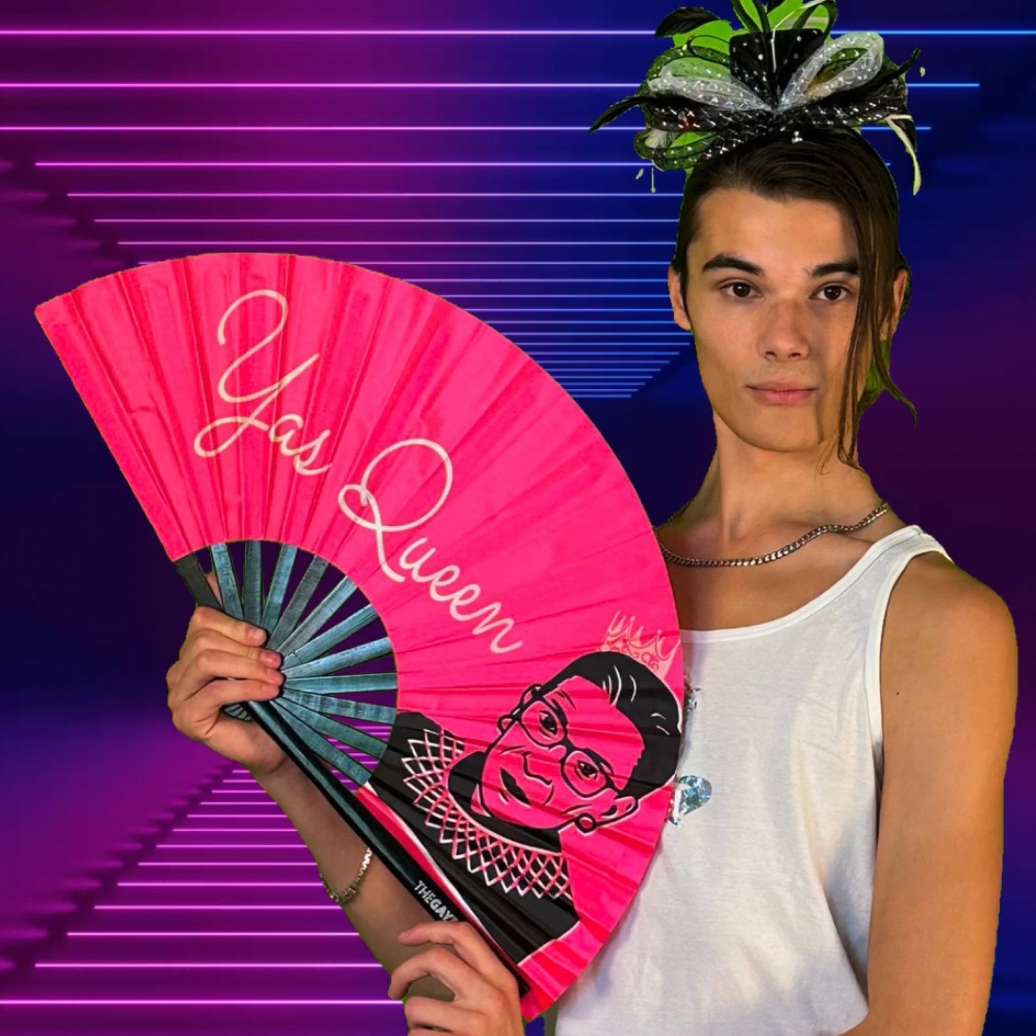 Yas Queen Fan by Hand Fan